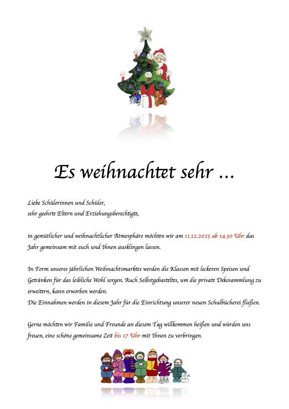 Flyer Weihnachtsmarkt